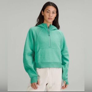 EUC Green Scuba Cropped Hoodie